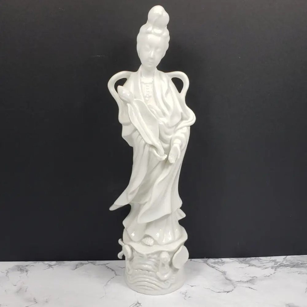 Porcelain Geisha Homco Large 12" Vintage